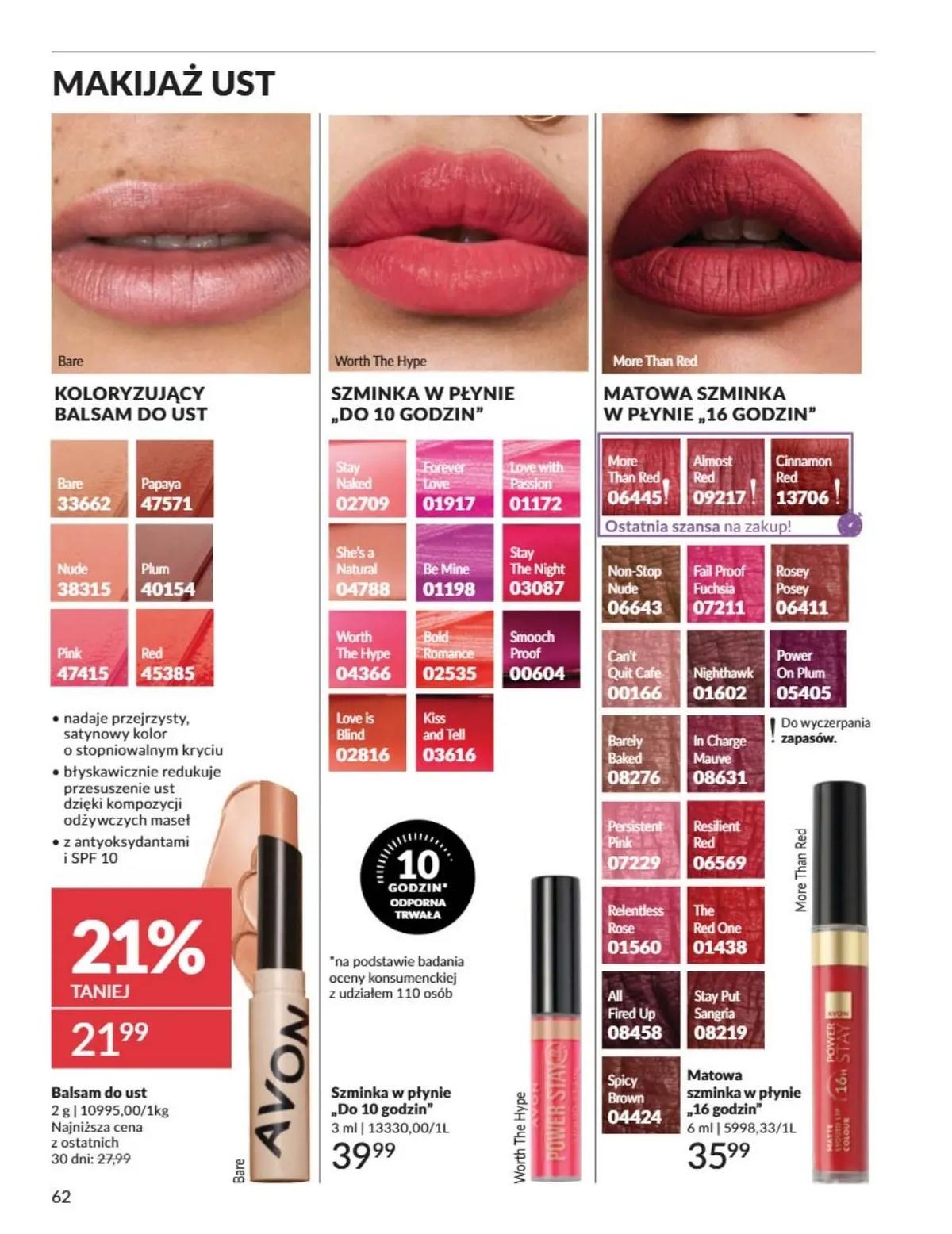 Gazetka promocyjna Avon str. 62