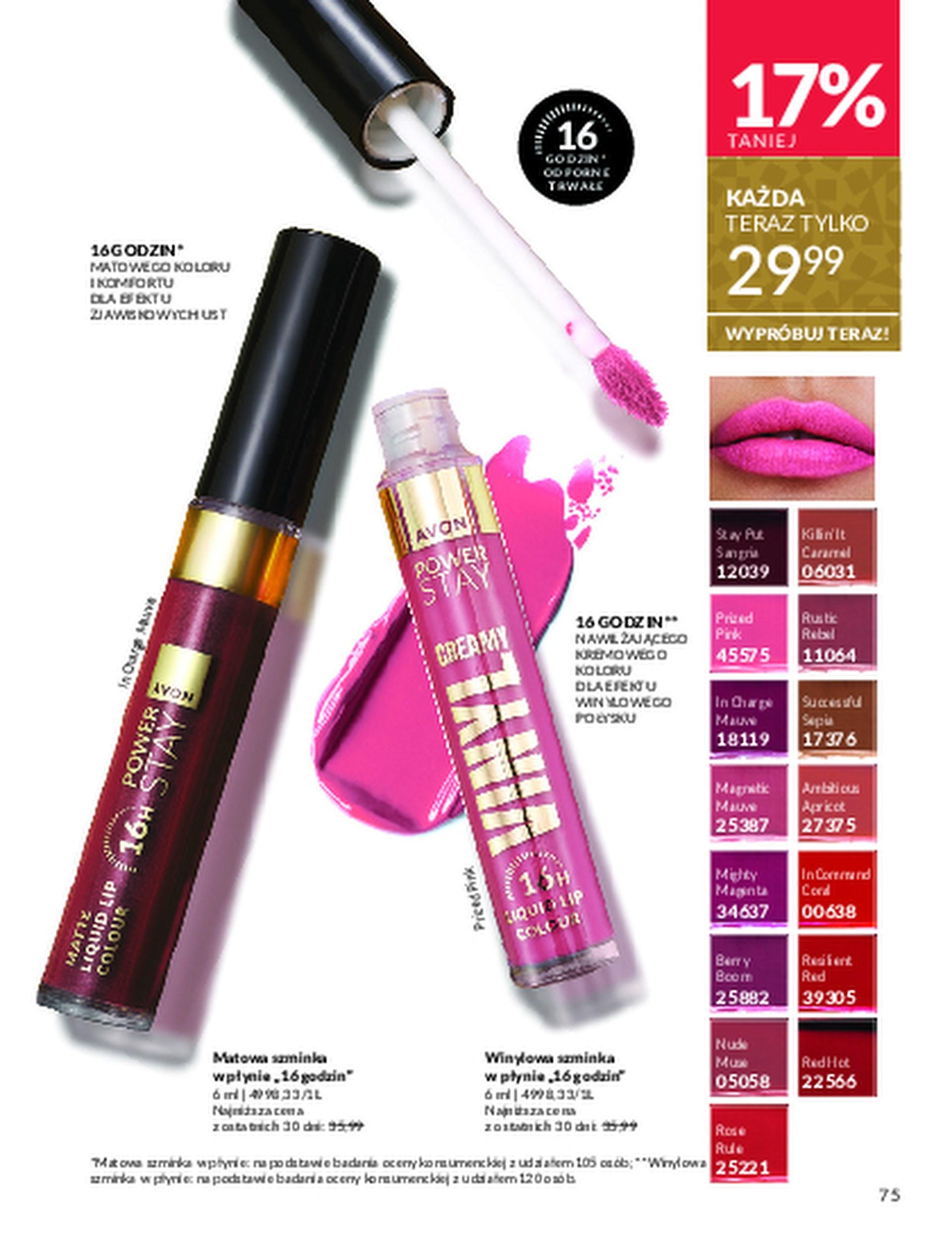 Gazetka promocyjna Avon str. 75