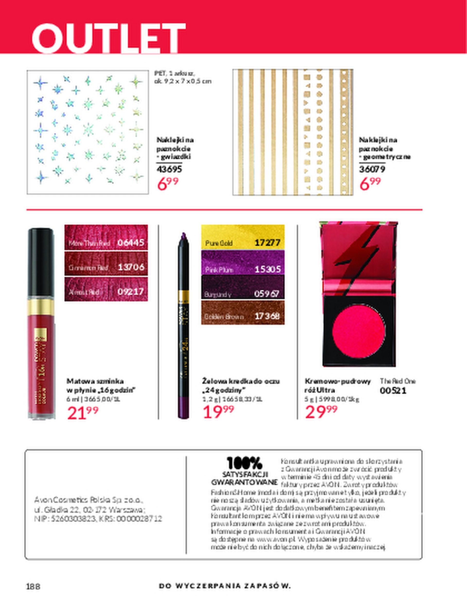 Gazetka promocyjna Avon str. 188