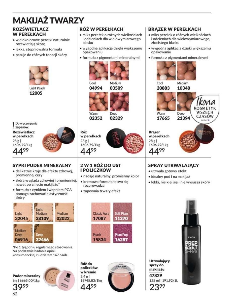Gazetka promocyjna Avon str. 62