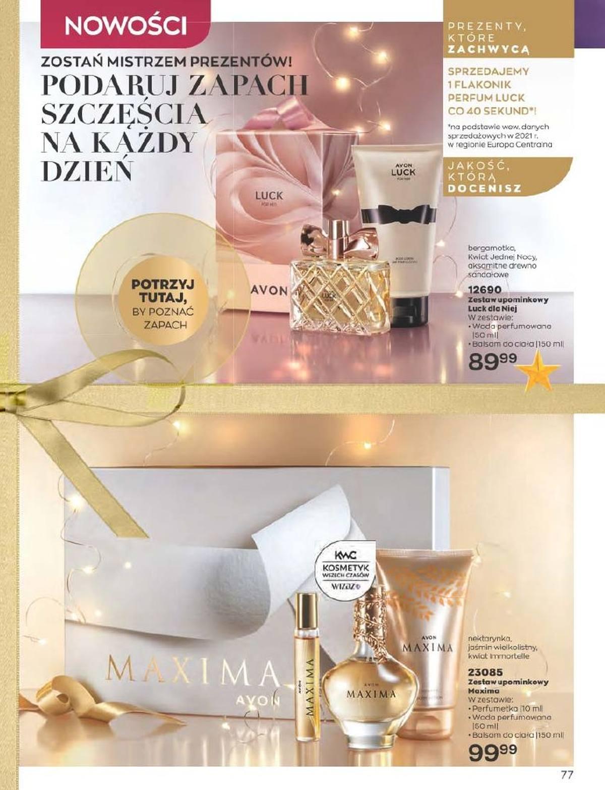 Gazetka promocyjna Avon str. 77