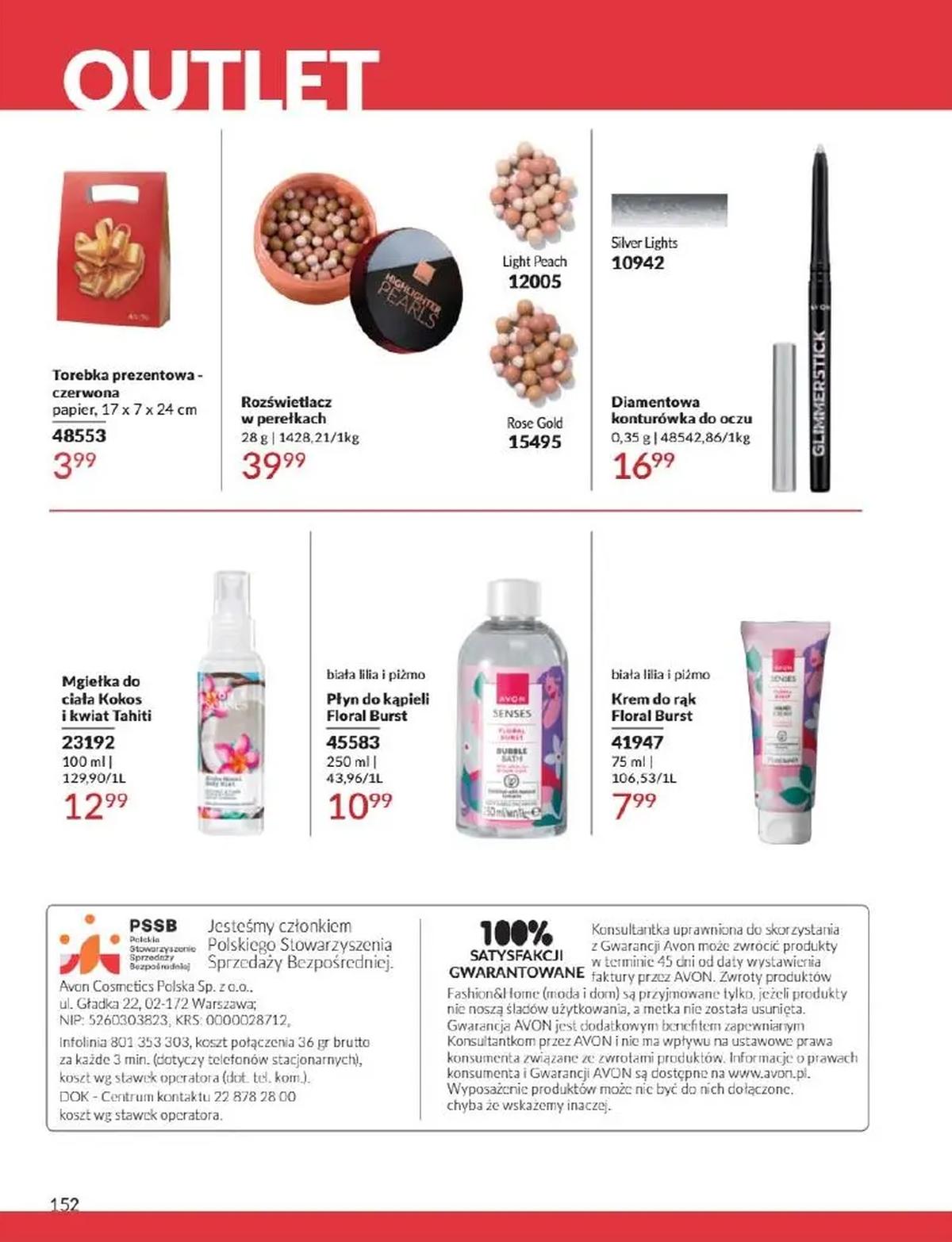 Gazetka promocyjna Avon str. 152