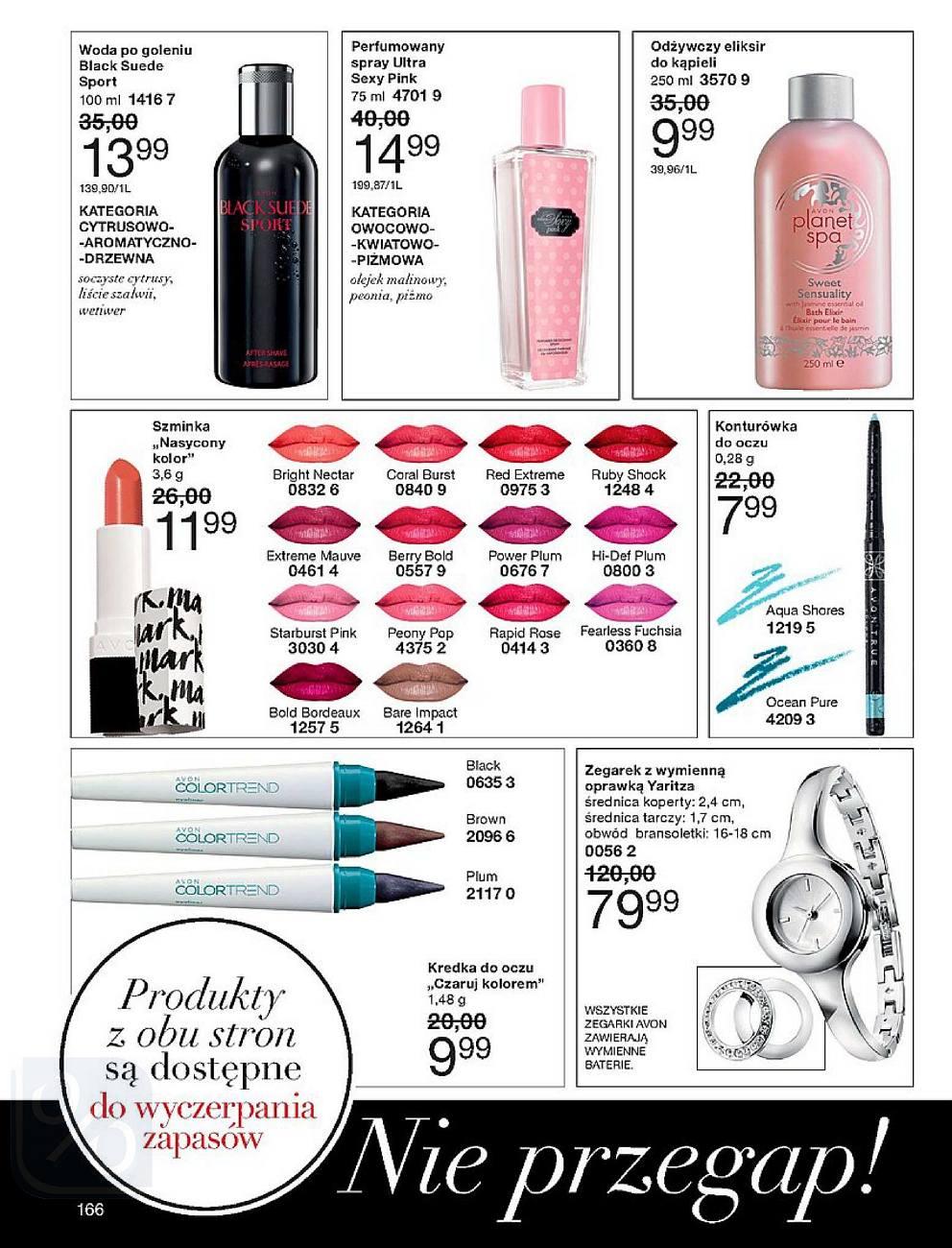 Gazetka promocyjna Avon str. 166