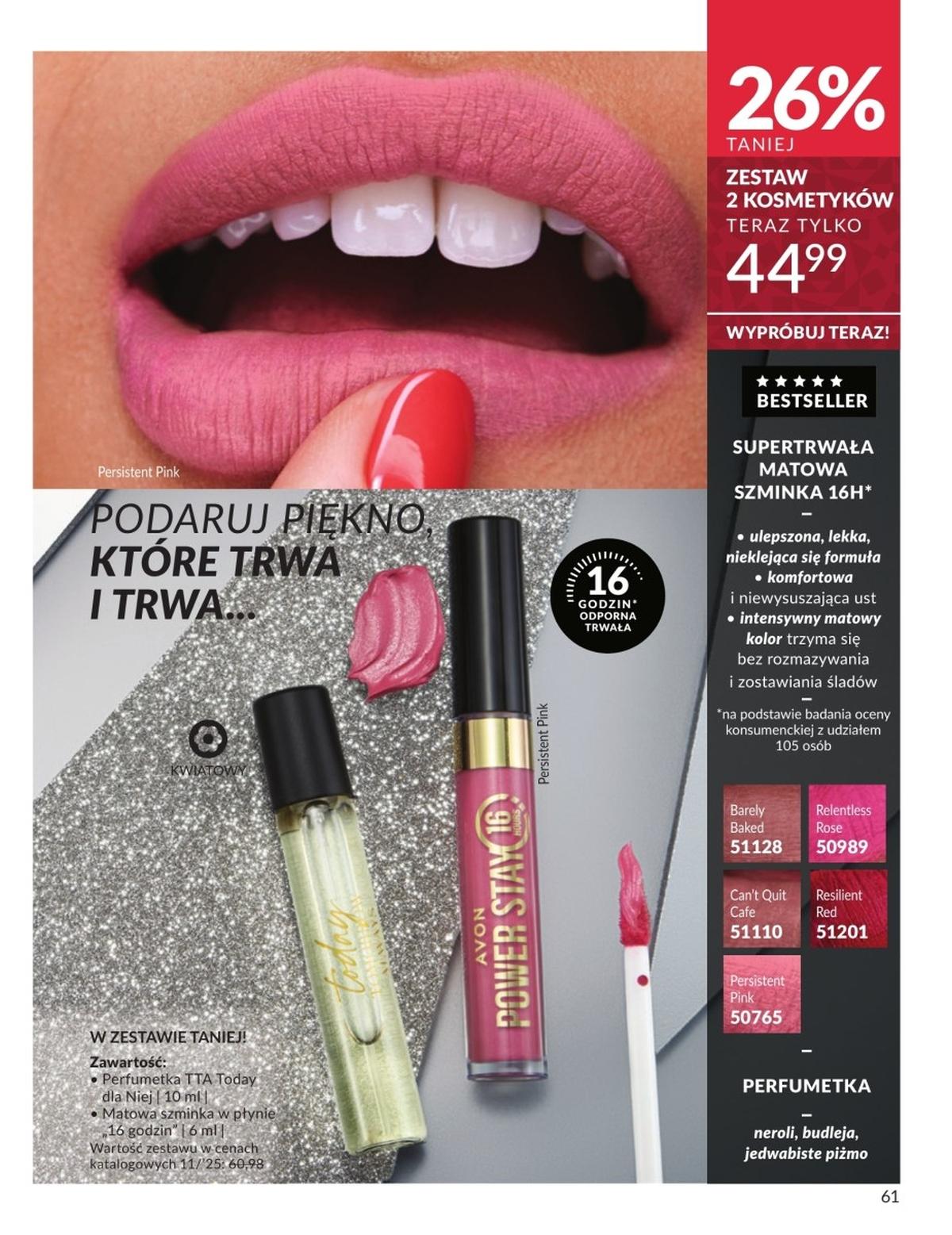 Gazetka promocyjna Avon str. 61