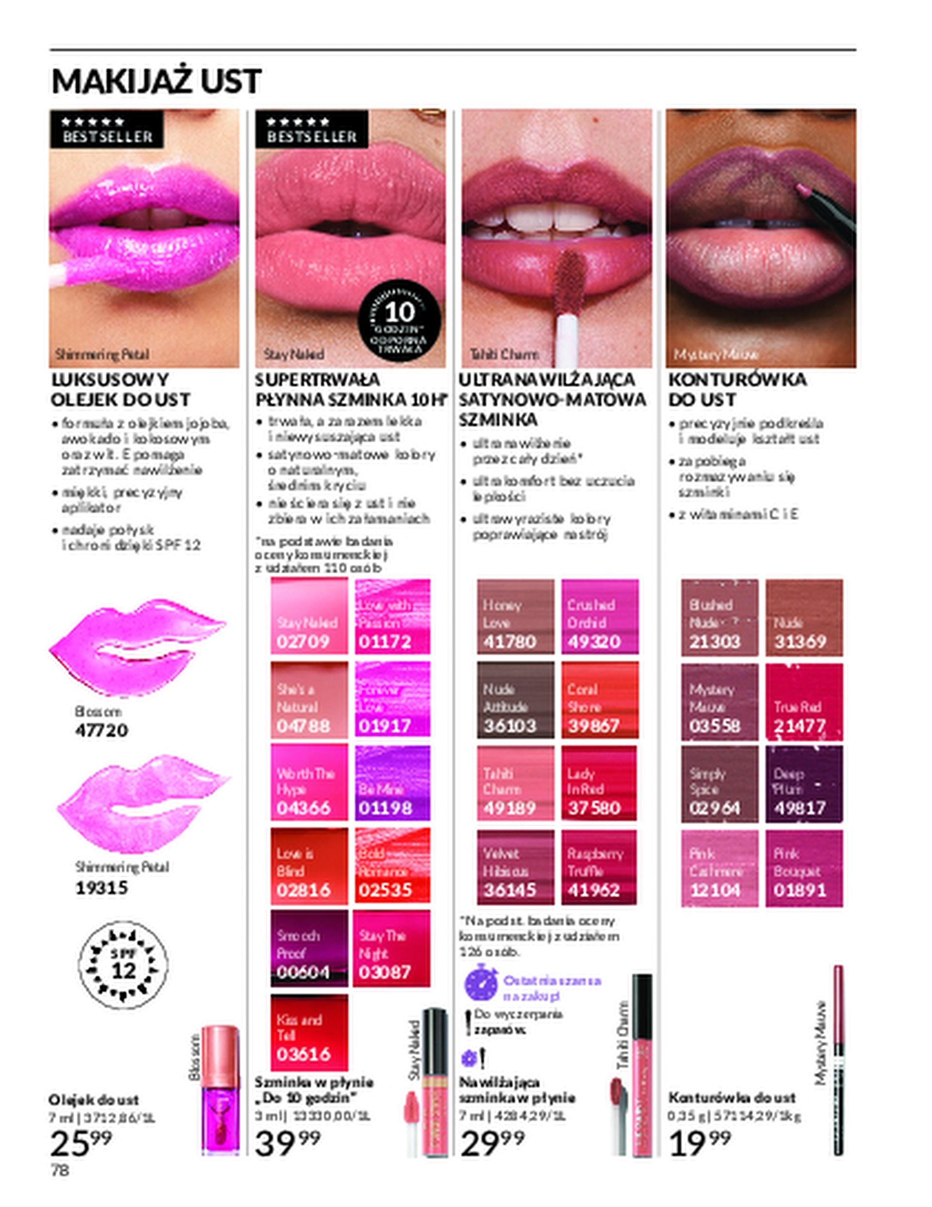 Gazetka promocyjna Avon str. 78