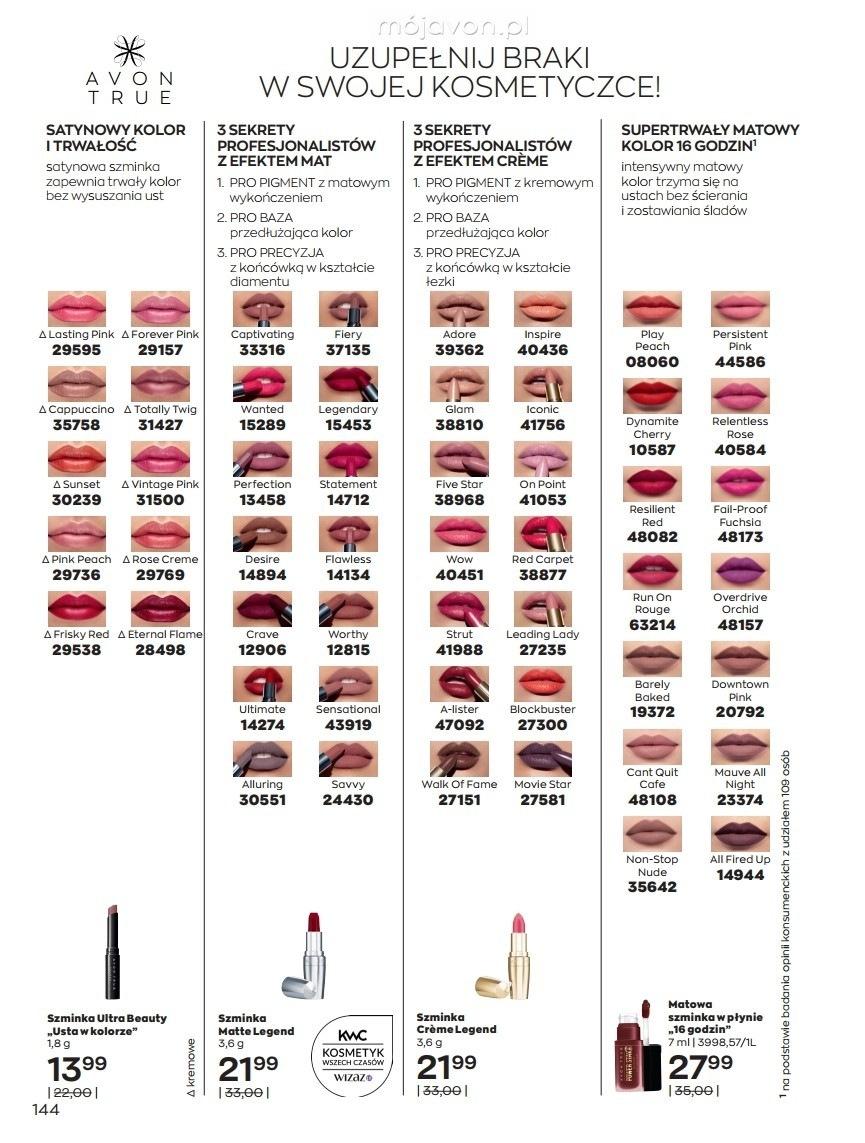 Gazetka promocyjna Avon str. 144