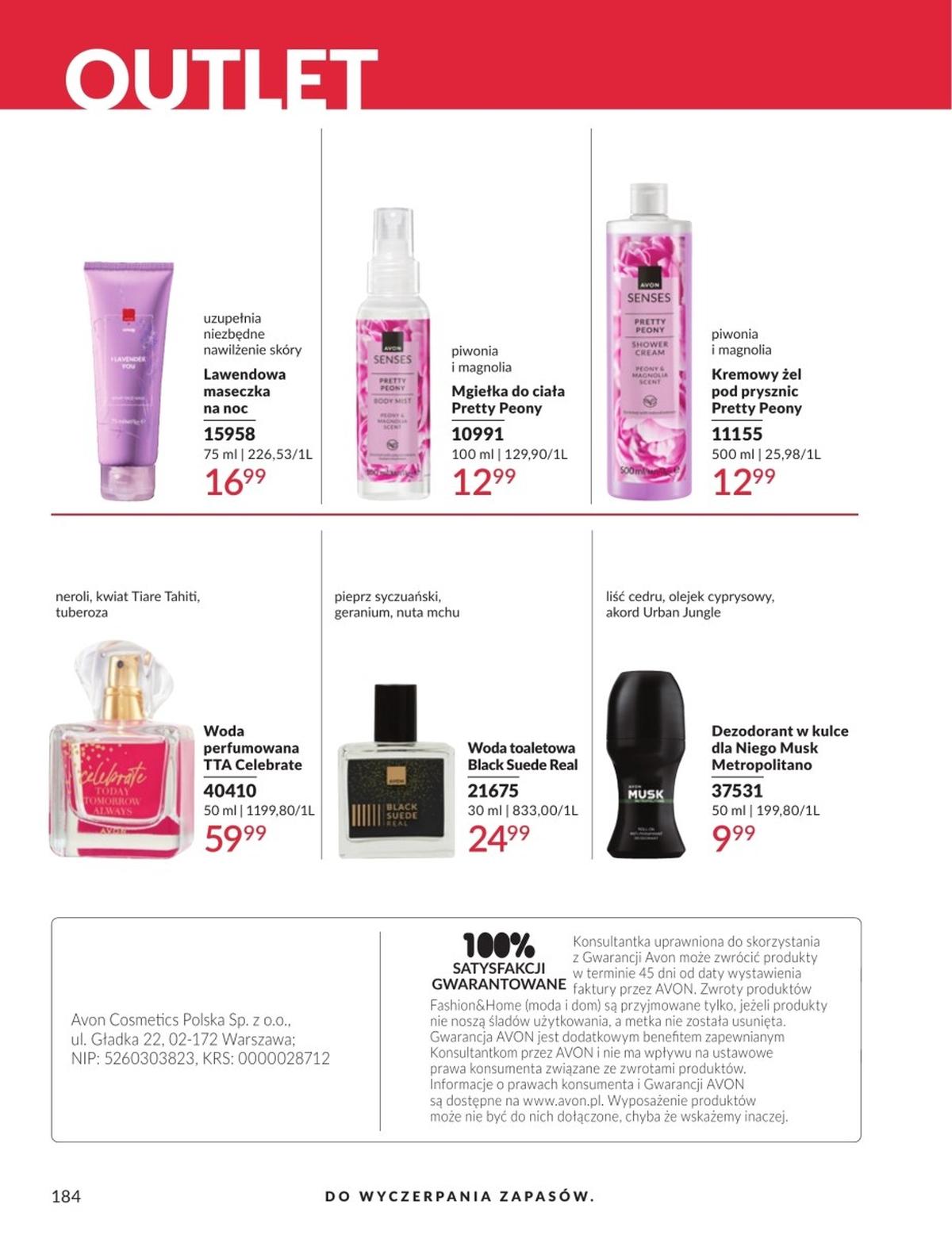 Gazetka promocyjna Avon str. 184