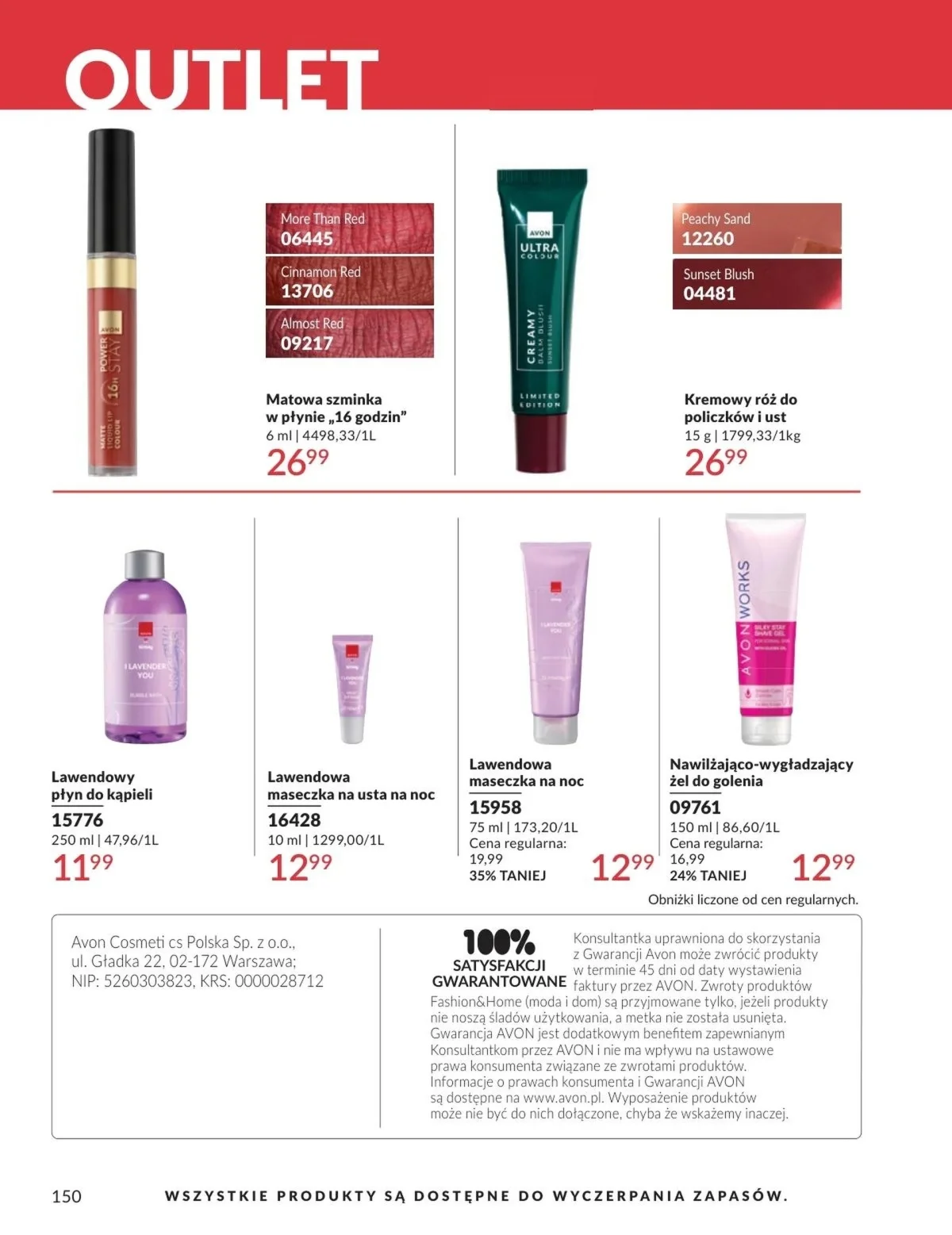 Gazetka promocyjna Avon str. 150