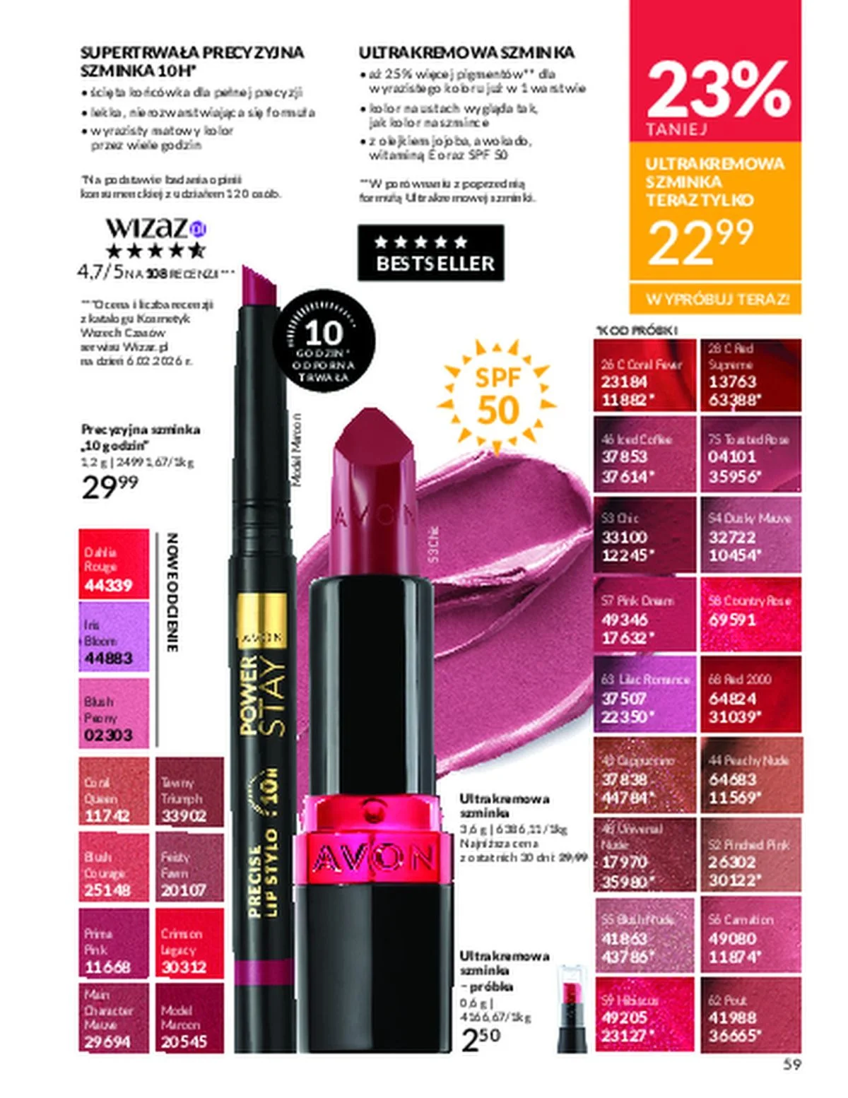 Gazetka promocyjna Avon str. 59