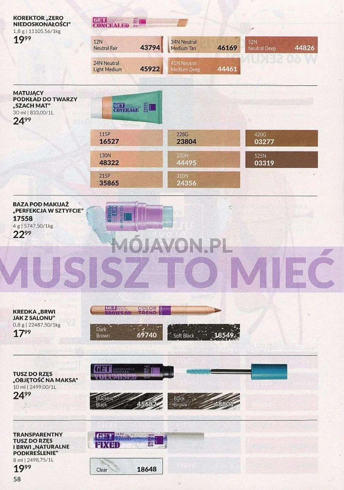 Gazetka promocyjna Avon str. 58