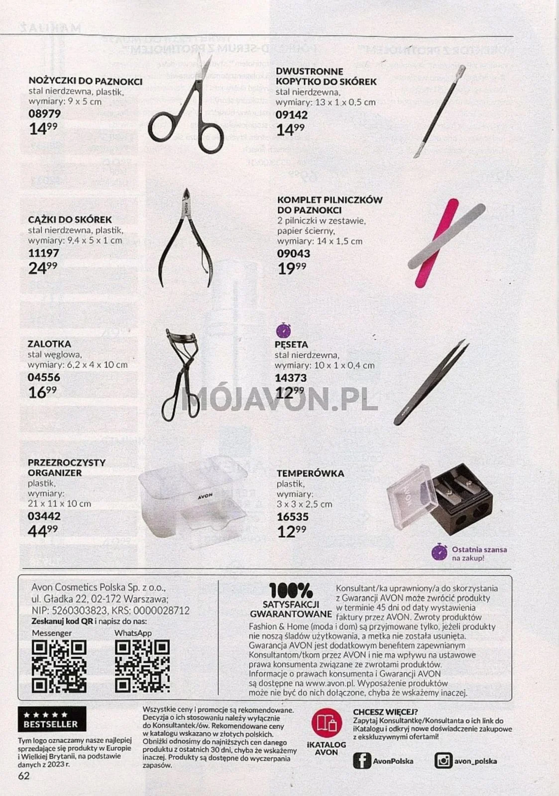 Gazetka promocyjna Avon str. 62