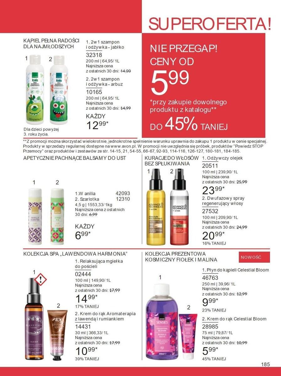 Gazetka promocyjna Avon str. 185