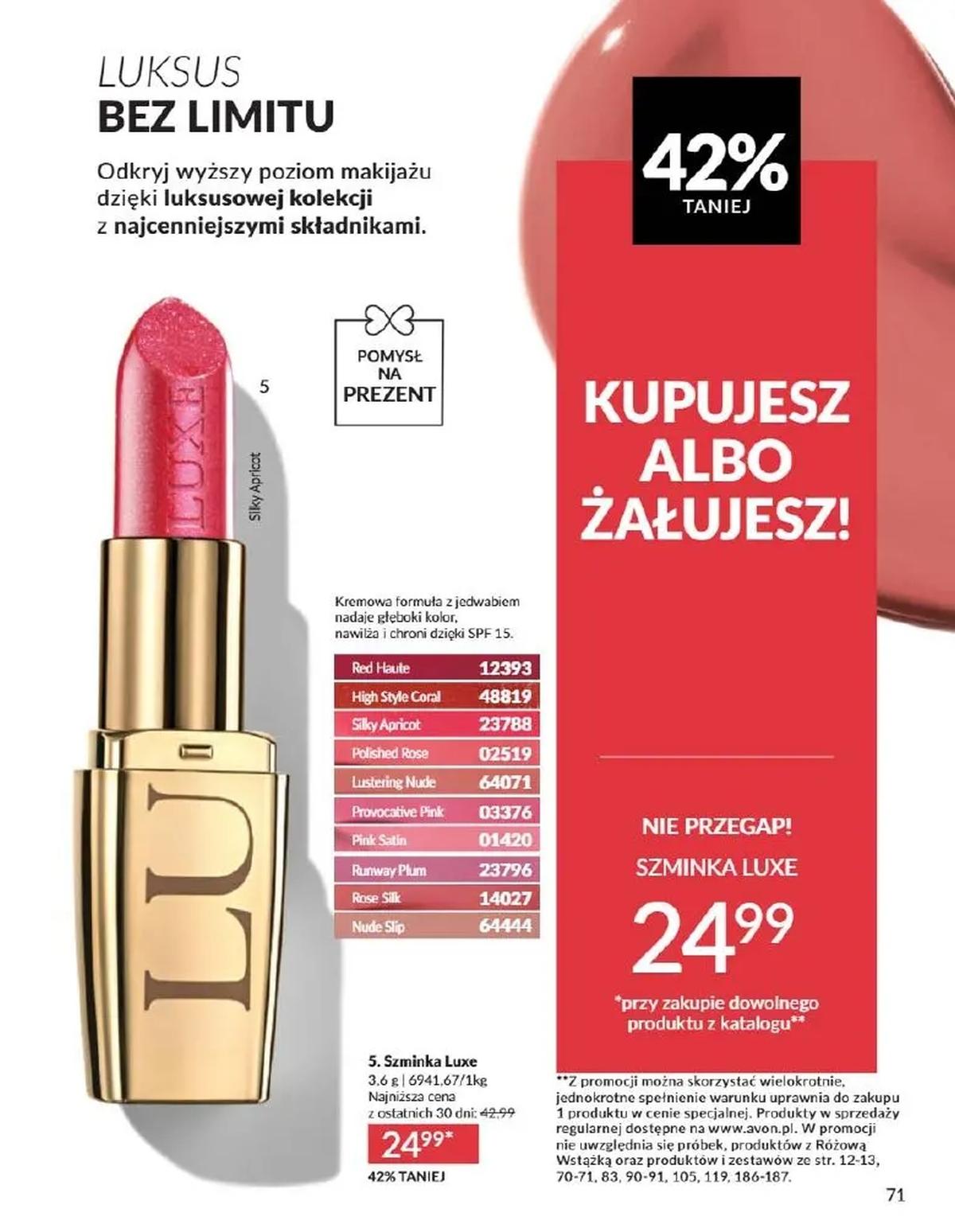 Gazetka promocyjna Avon str. 71