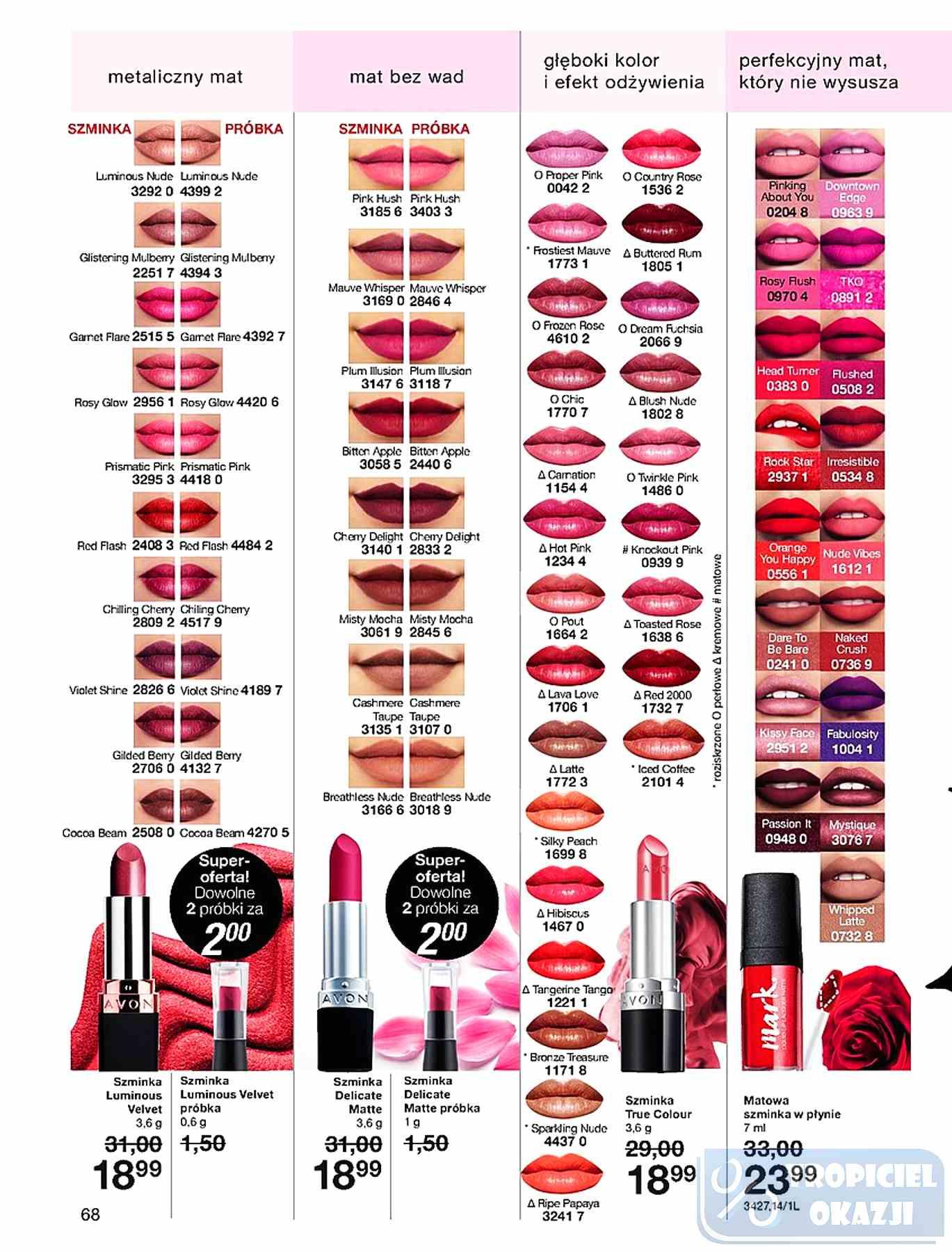 Gazetka promocyjna Avon str. 68