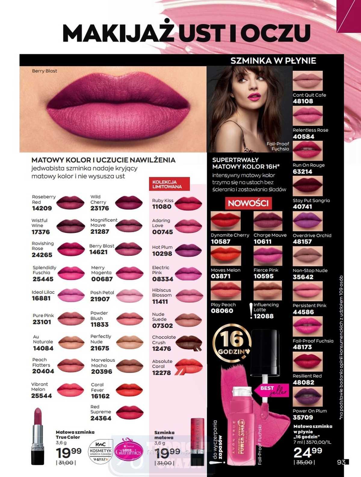 Gazetka promocyjna Avon str. 93